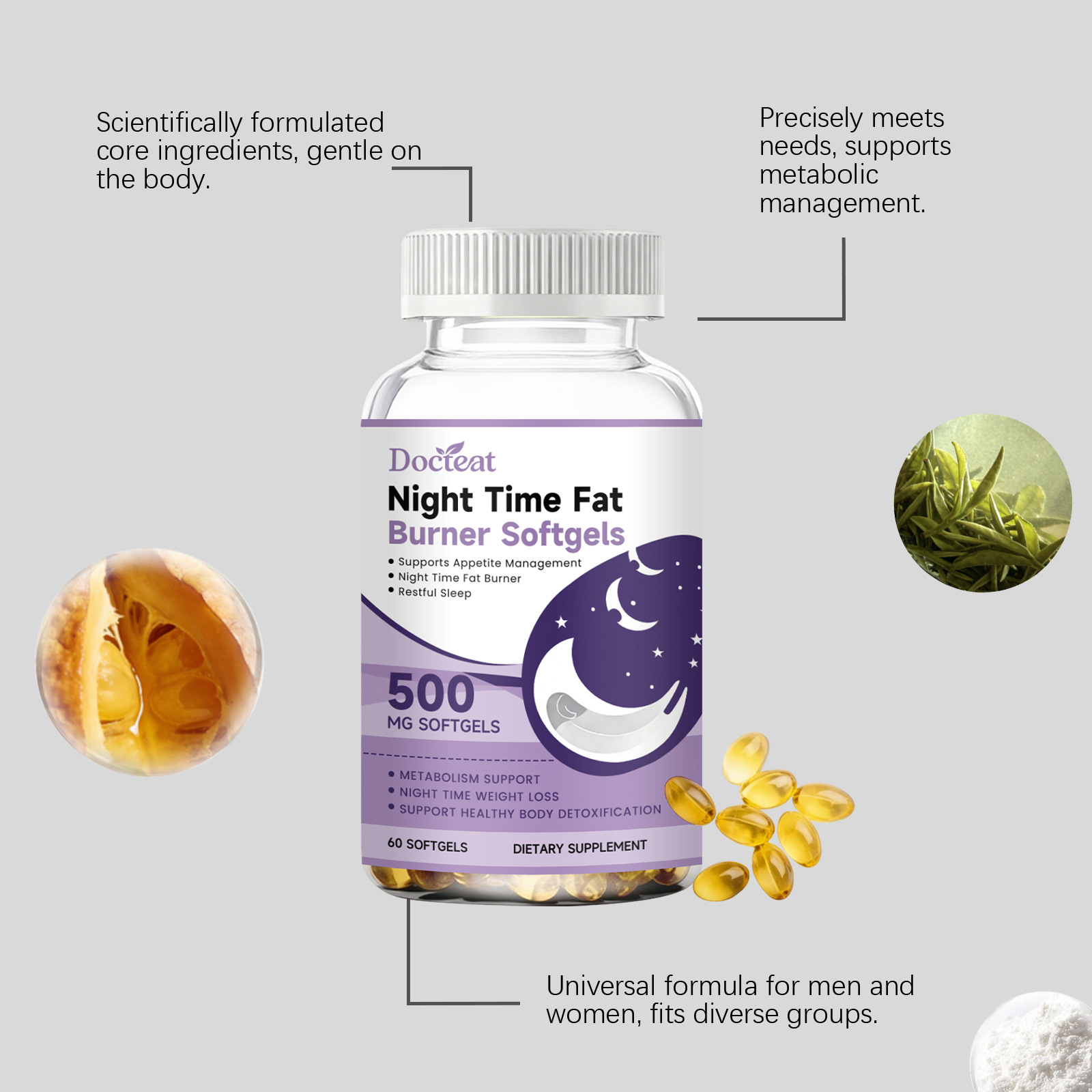 Sleep-Enhancing Fat-Burning Body-Controlling Capsules