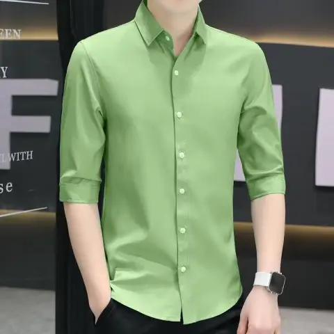 Slim-fit Half-sleeve Shirt for Men