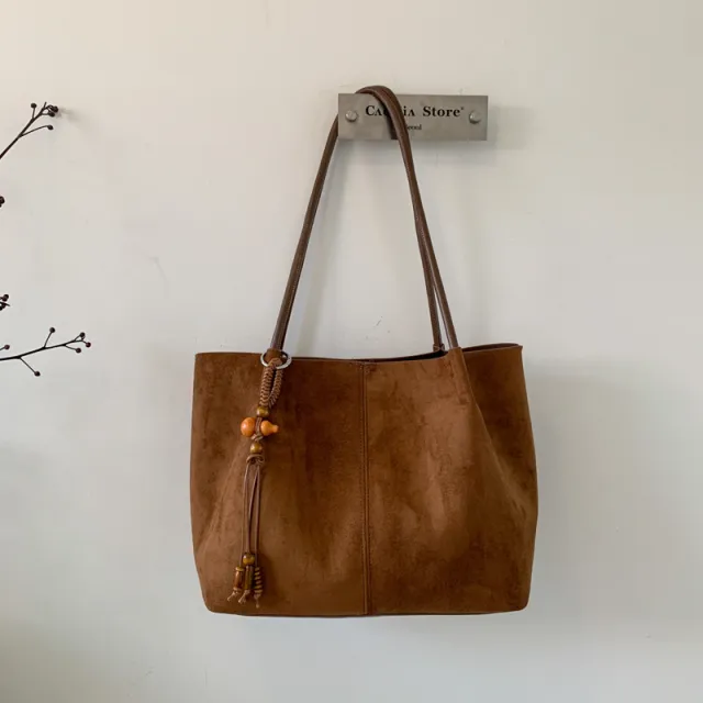 Large Capacity Casual And Premium Tote Bag Brown - Shop at LoveMi