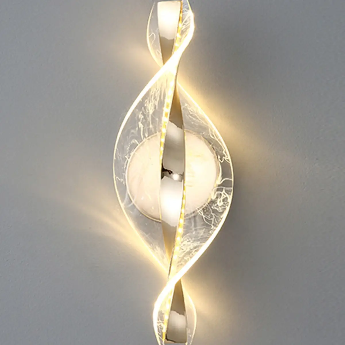 Golden Decoration Aluminum Wall Lamp Snowflake Led Corridor Lights