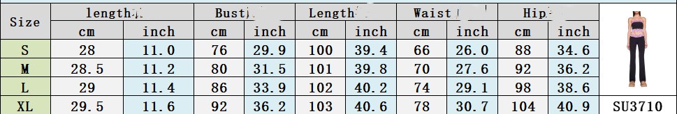 Lace Edge Tube Top Bootleg Pants Two-piece Set