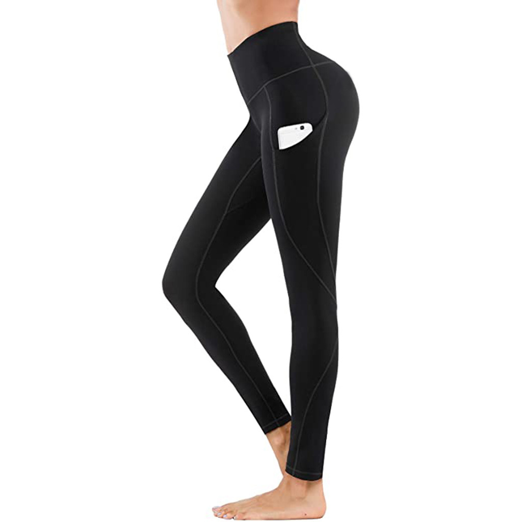 Title 7, Leggings de fitness para mujer, sólidos y de ci...