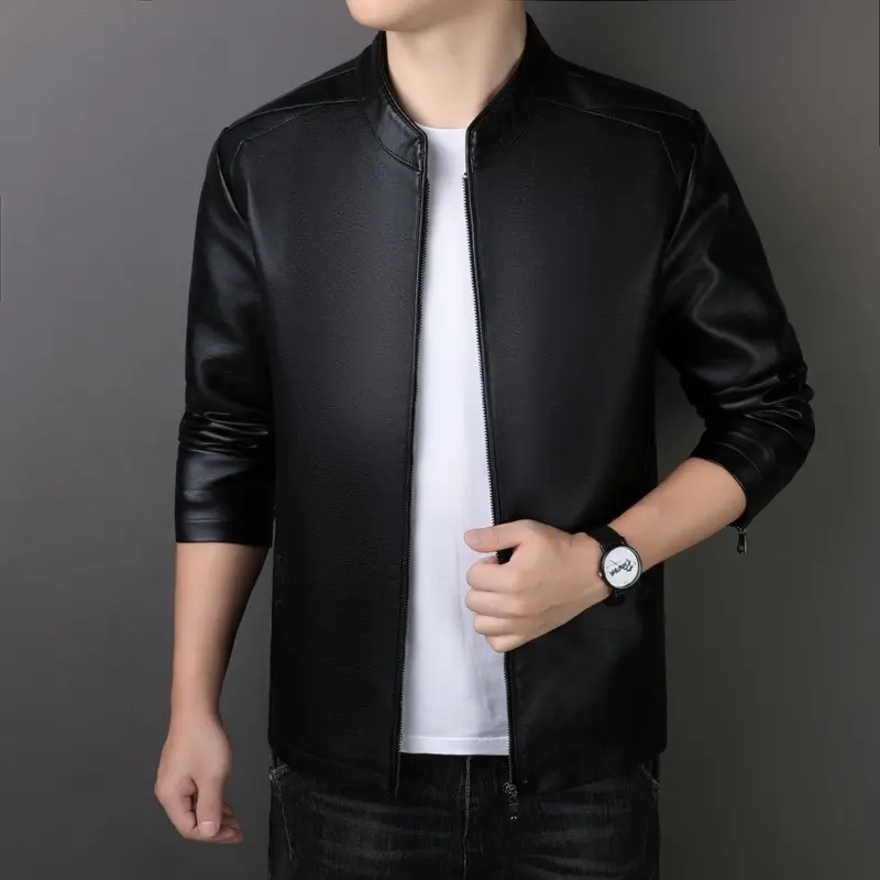 PU Leather Coat Men's Jacket