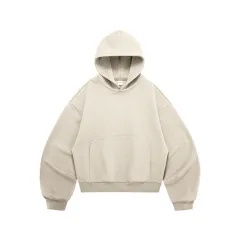 Machete Cropped Hoodie 25 Winter New American Velvet - Greige - View 1