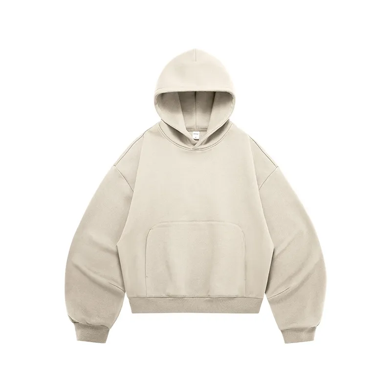 Machete Cropped Hoodie 25 Winter New American Velvet - Greige-M