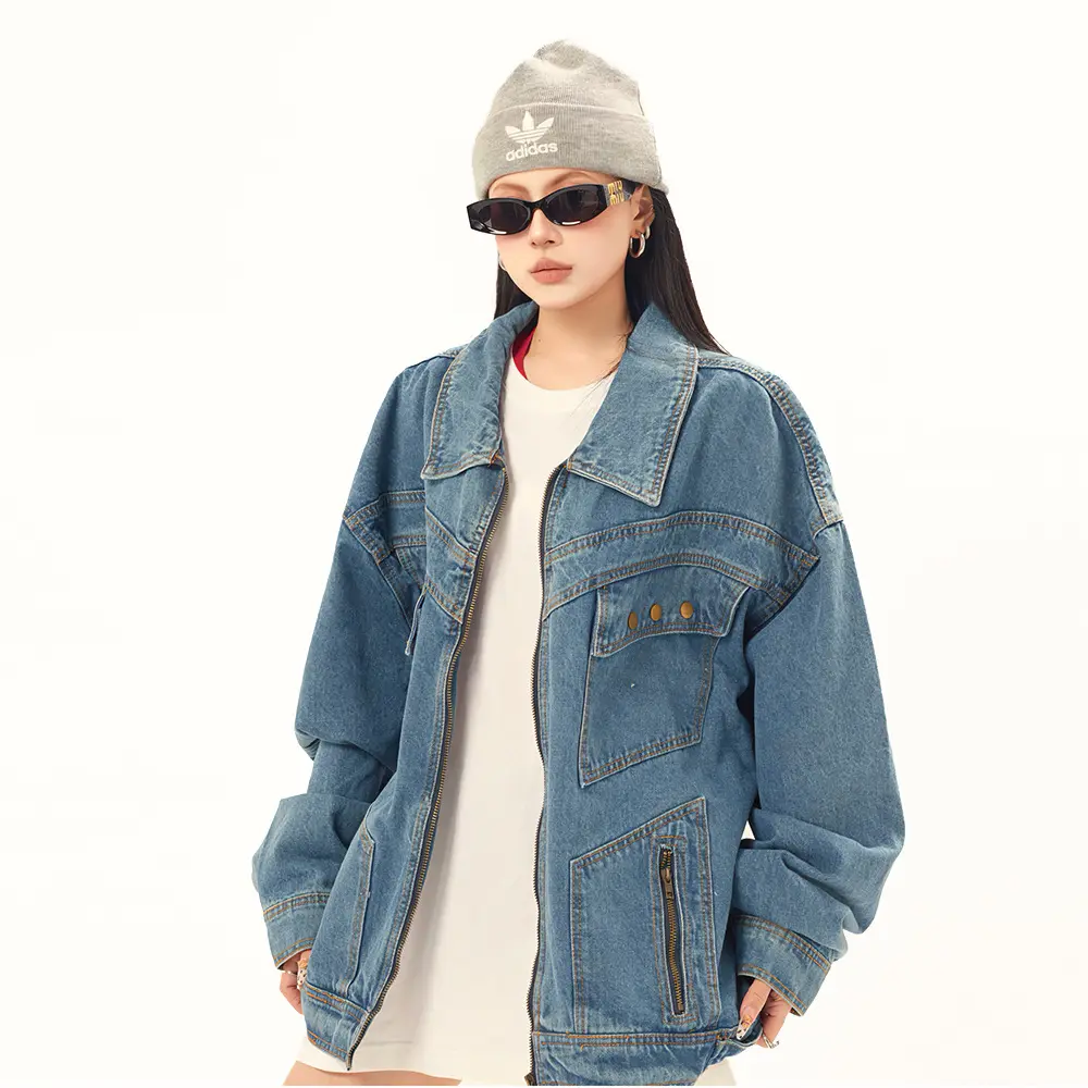 Punk Old Wash Denim Coat