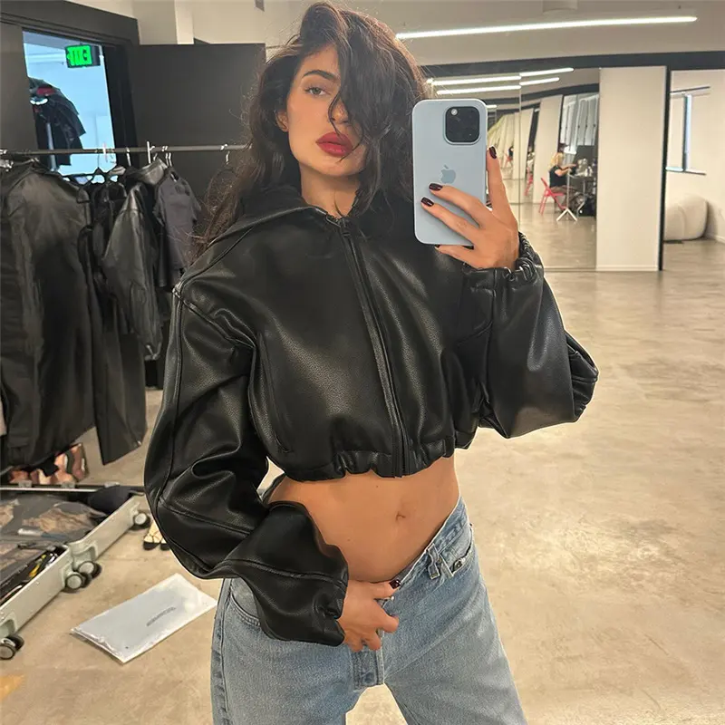 New Women's Clothing Fashion Long Sleeve Zipper Slim Fit