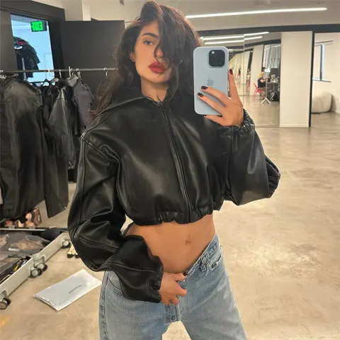 New Women's Clothing Fashion Long Sleeve Zipper Slim Fit