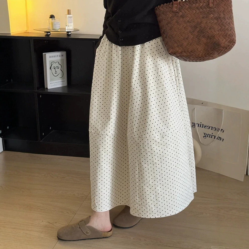 Figure-flattering High-waisted Patchwork A-line Skirt