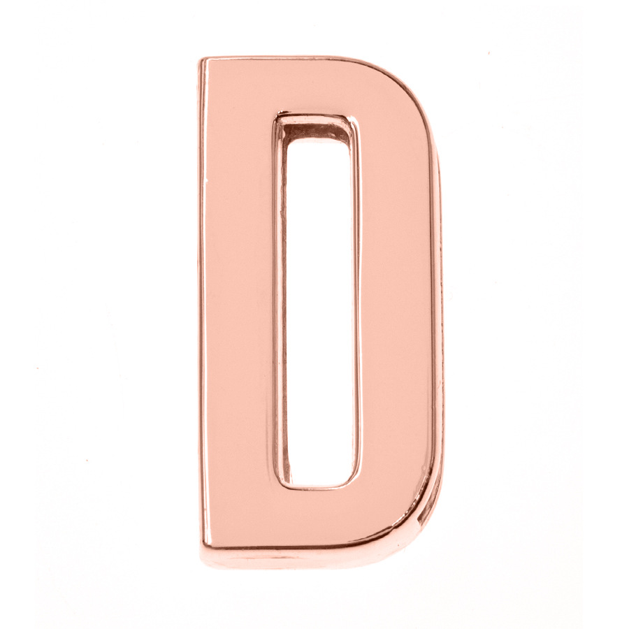 30Mm Rose Gold Letter D