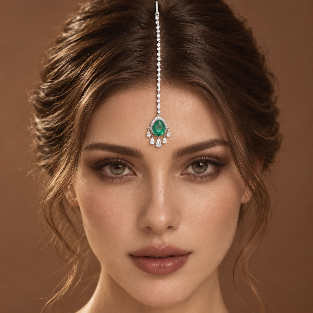 European And American Bohemian Rhinestone Hair Chain Headpiece