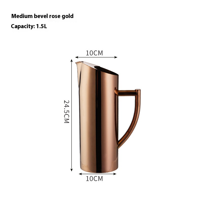 Medium 1.5L Bevel Rose Gold