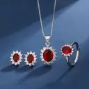 Necklace Set Ring Earrings And Pendant For Women view 6