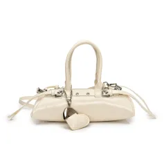Niche Bowling Bag Design Commuter Fashionable Shoulder Bag - Beige - View 1