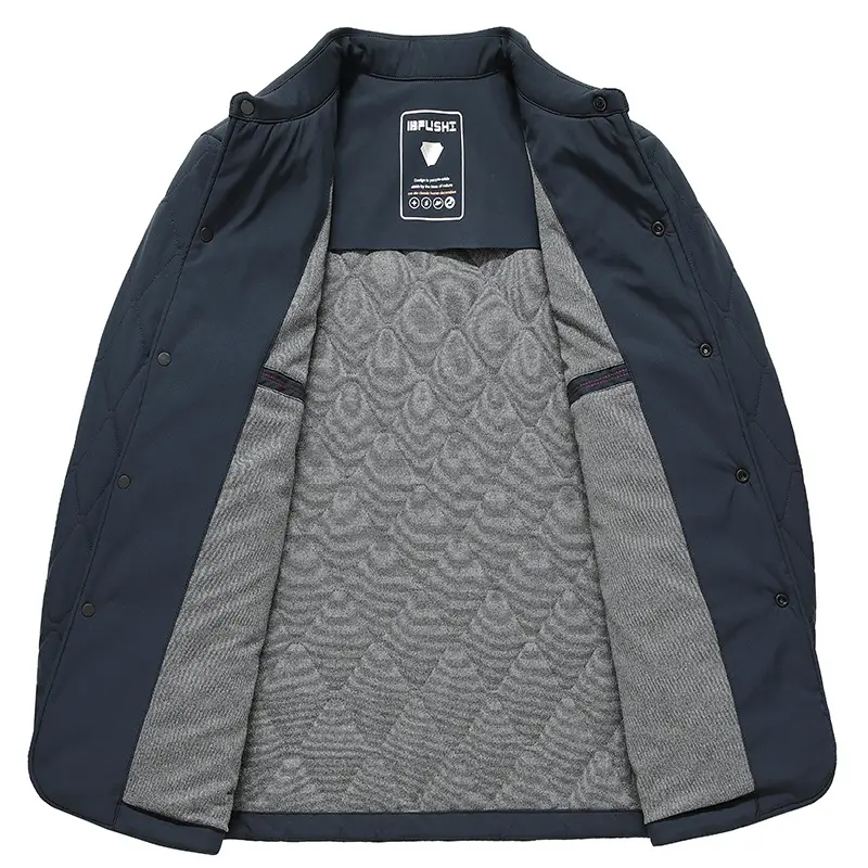 Men's Shirt Autumn Winter Cotton-padded Coat
