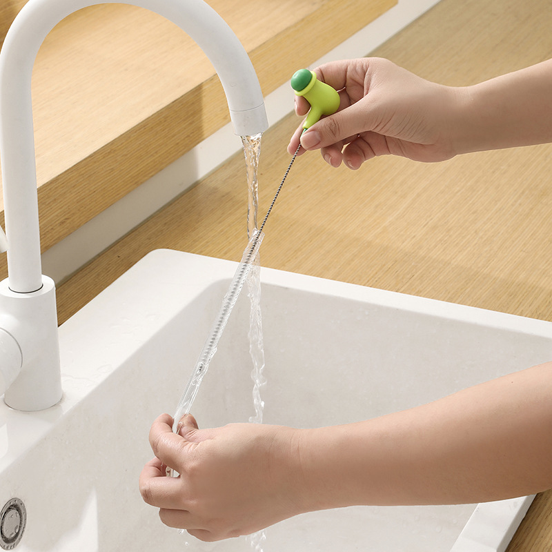 Creative Pea Flexible Straw Brush Stainless Steel