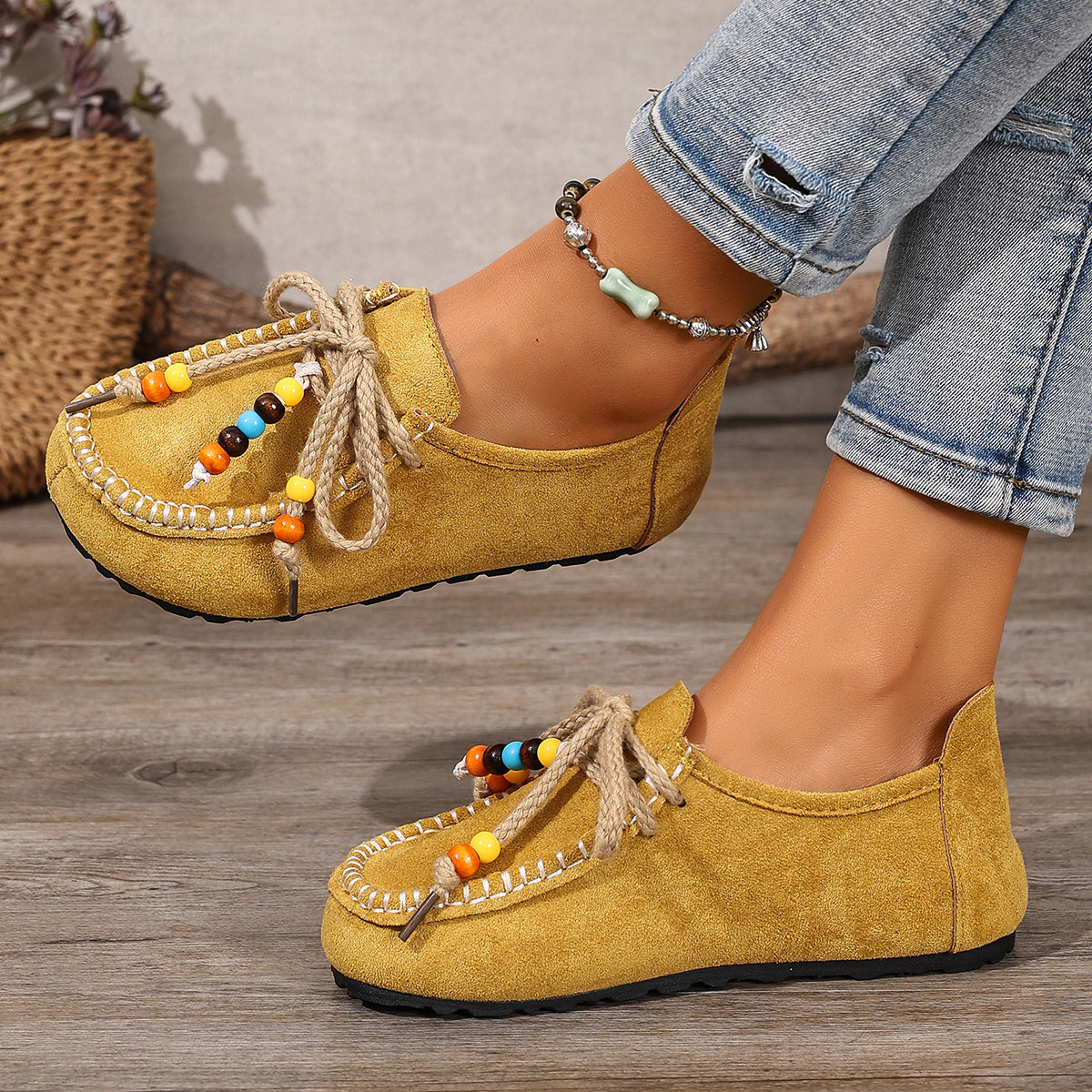 Plus-size Vintage Birkenstock-style Suede Casual Loafers