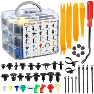 925PCs Boxed Buckle 26 Kinds Automobile Buckle Universal Body Fasteners Rivet Fender Screws