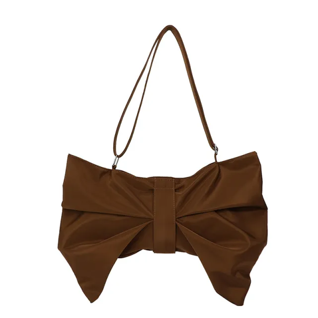 Korean style Chic Bow Tote Bag With A Large Capacity Khaki - Shop at LoveMi