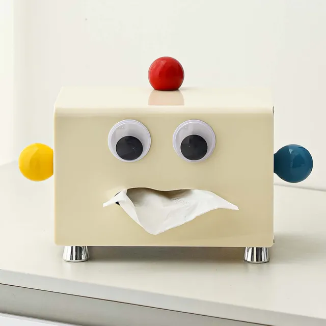 Creative Tissue Box Living Room Light Luxury Tea Table Decoration Milky White - Shop at LoveMi