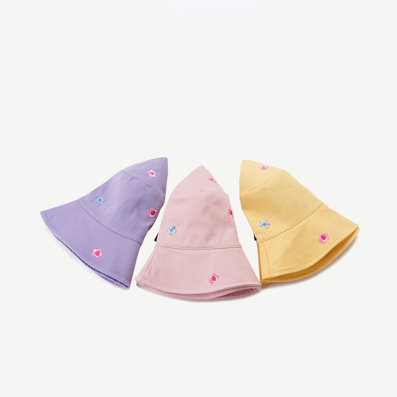 Title 16, Womens Flower Embroidered Sunshade Bucket Hat