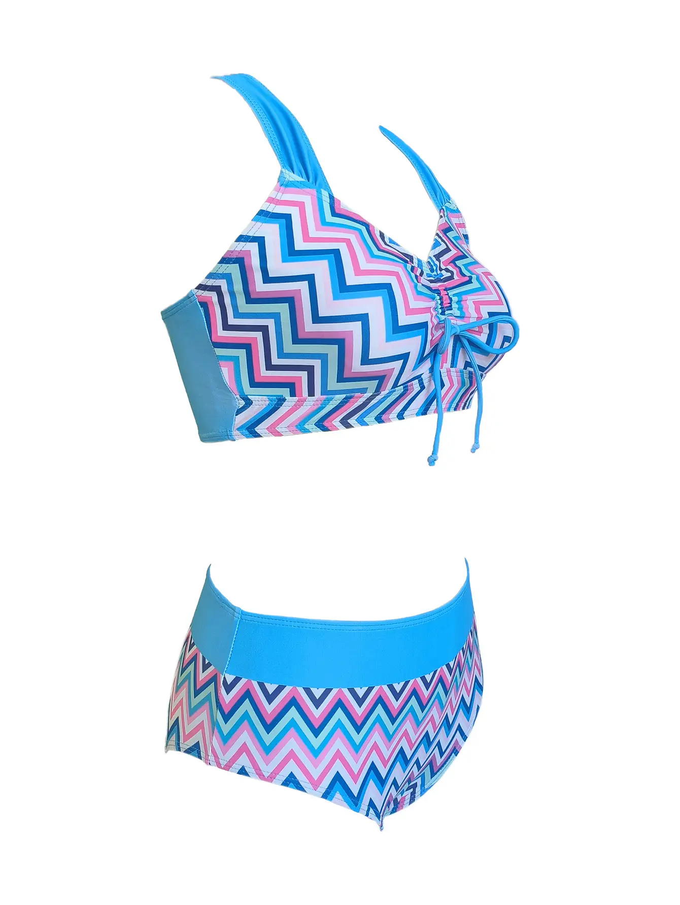 Women's Fashion Sexy Multi-color Split Swimsuit