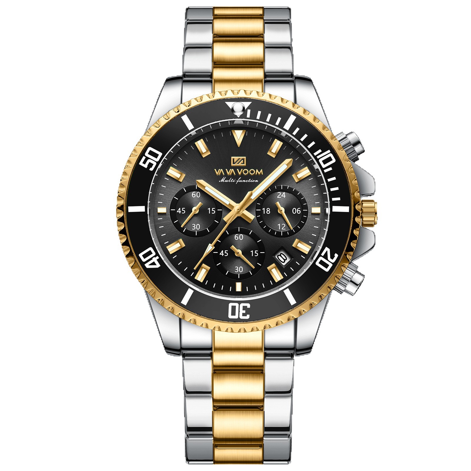 Multifunctional Three-eye Quartz Watch Waterproof And Luminous 7