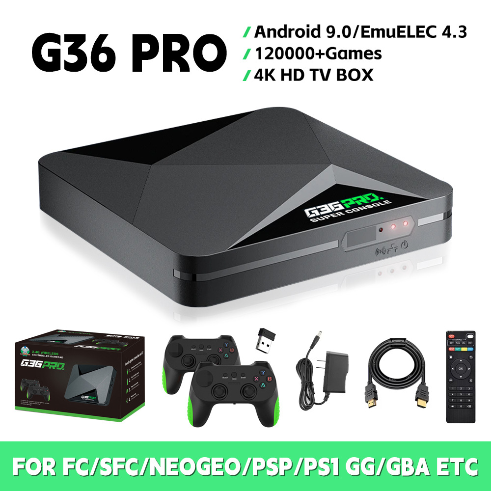 New G36 PRO Gaming Console TV Box 4K 5