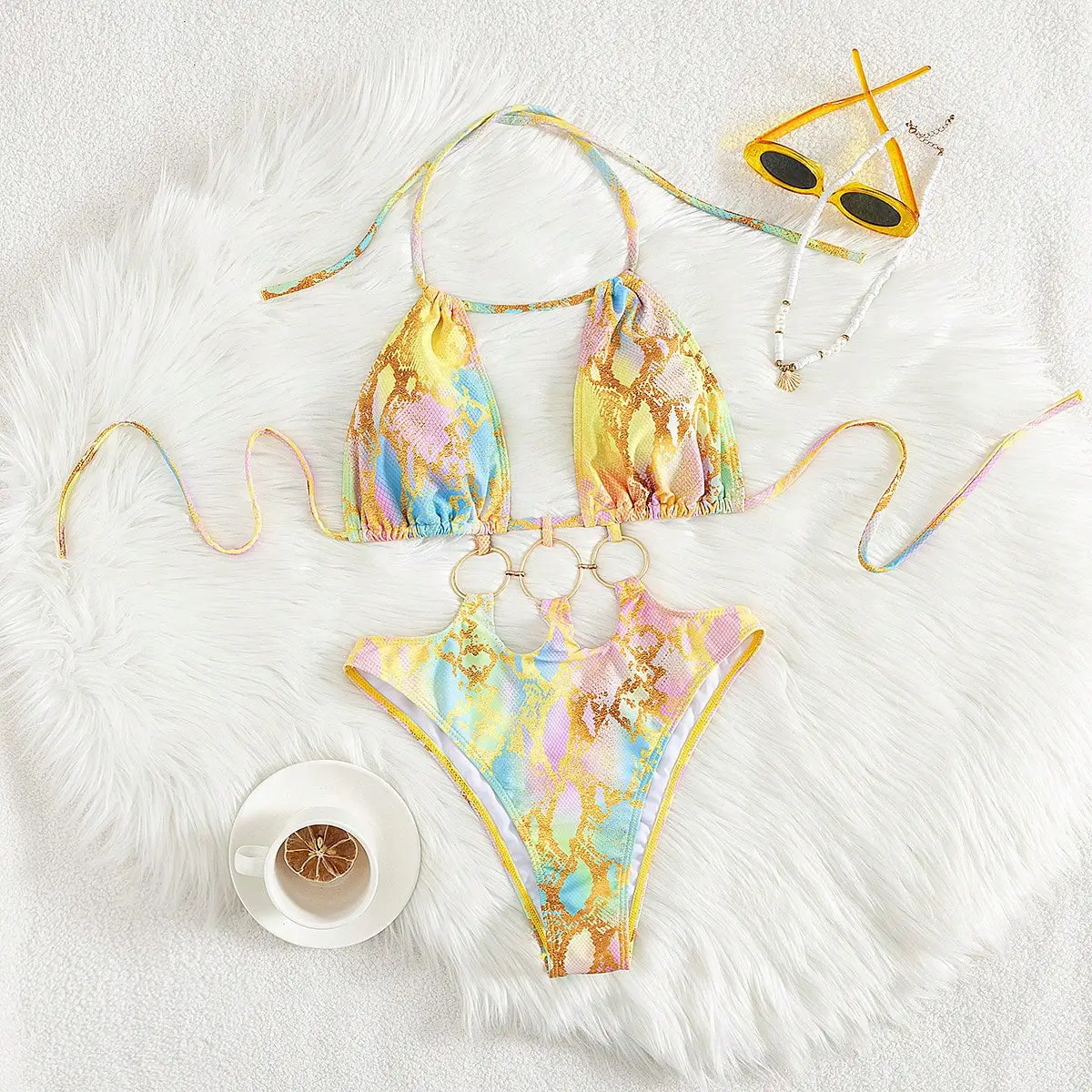 Women's Hollowed-Out Two-Piece Sexy Bikini