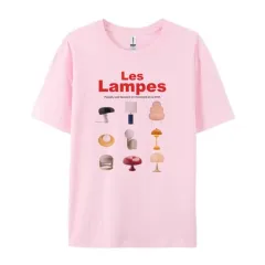 Printed Y2g Fashion Graphic Street Style Short Sleeve - Pink - View 1
