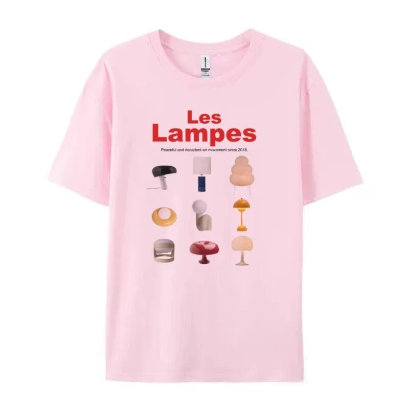 Printed Y2g Fashion Graphic Street Style Short Sleeve - Pink