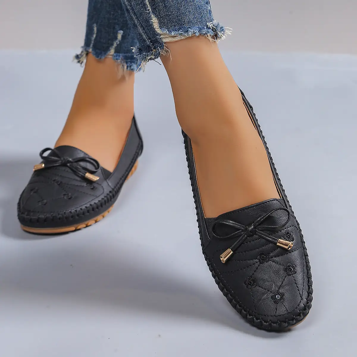 Womens Fashionable Casual Flat Loafers