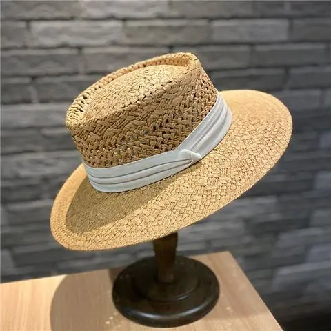 Women's Spring And Summer Sun Protection Simple Hat Khaki Beige Belt - Shop at LoveMi
