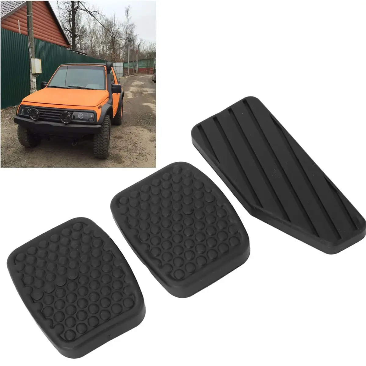 Car Brake Accelerator Clutch Pedal Three-piece Set