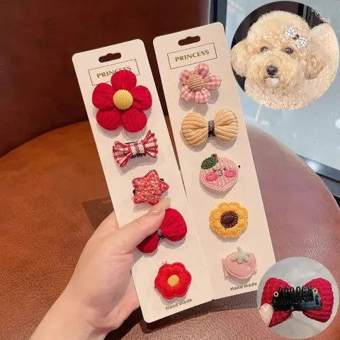 Portable Home Cartoon Creative Mini Dog Hairpin
