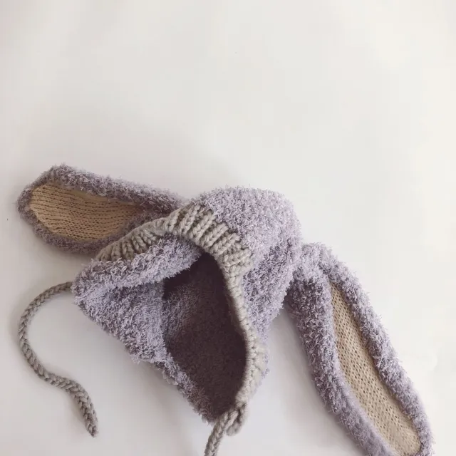 Circle Yarn Thickened Unisex Baby Hat Gray - Shop at LoveMi