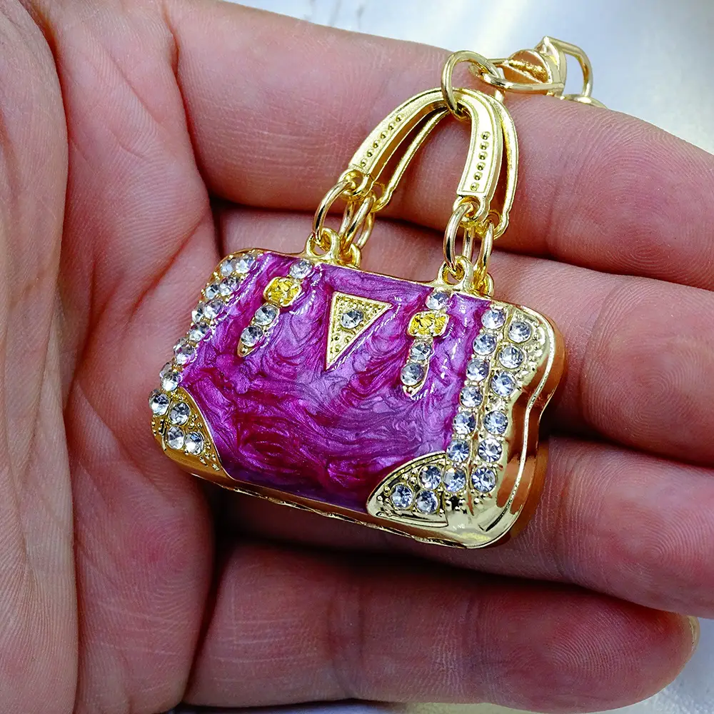 Pendant Environmental Protection Alloy Diamond Color Enamel Cloud Pattern