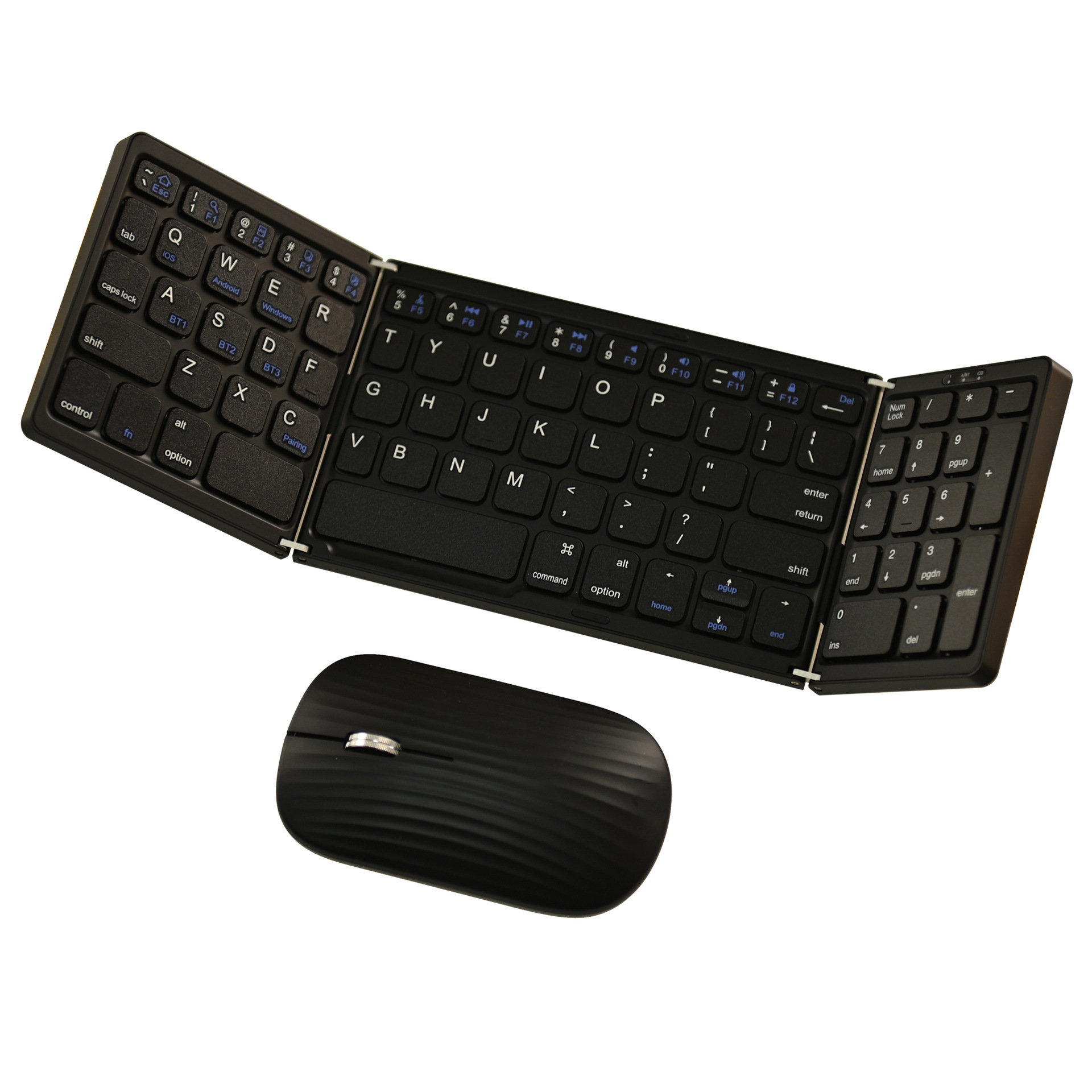 Portable Office Rechargeable Foldable Keyboard And Mouse Combo 4