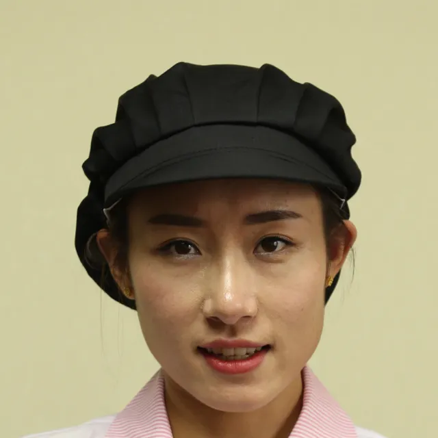 Workshop Work Cap Baotou Dustproof Kitchen Hat Breathable All Black Cloth Top - Shop at LoveMi