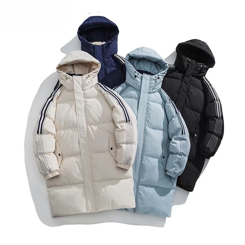 Womens Mid-length Padded Down Jacket, Extra-thick Cotton Coat