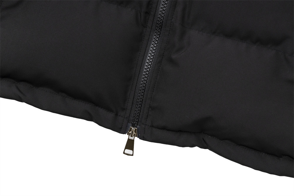 Dark Spider Print Stand Collar Bread Cotton Coat Jacket