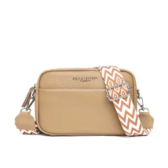 Fashion Shoulder Crossbody Bags With Rhombus Embroidered Wide Shoulder Strap Cute Small Square Bag Women - Red - View 1