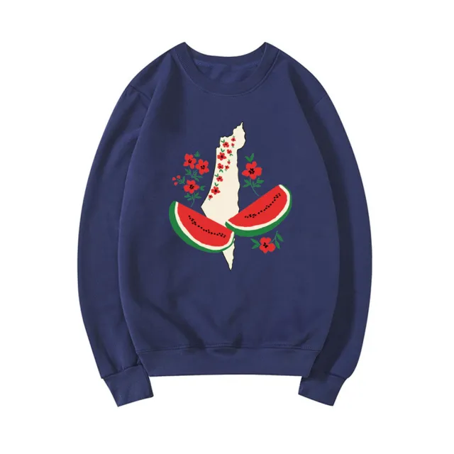 This Is Not A Watermelon Sweatshirts Funny Watermelon Women Blue - Shop at LoveMi