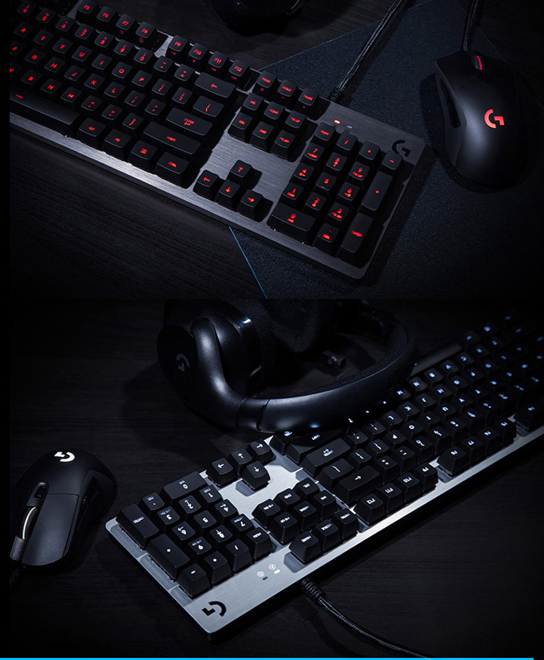 G413 Gaming Electronic Sports Mechanical Keyboard Desktop Backlight 104 Key Metal Panel - Image 5