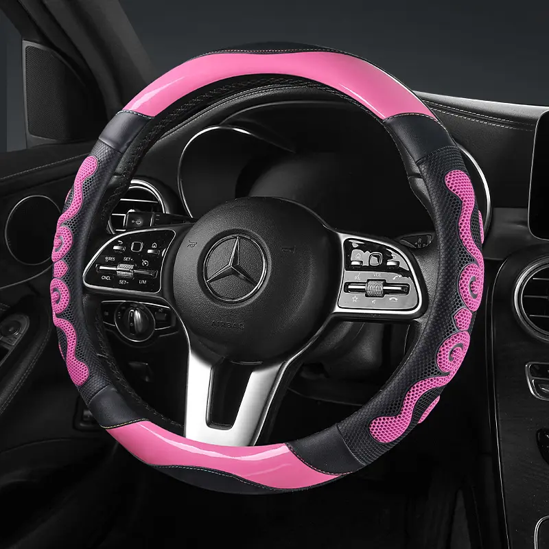 New Carbon Fiber Car Steering Wheel Cover