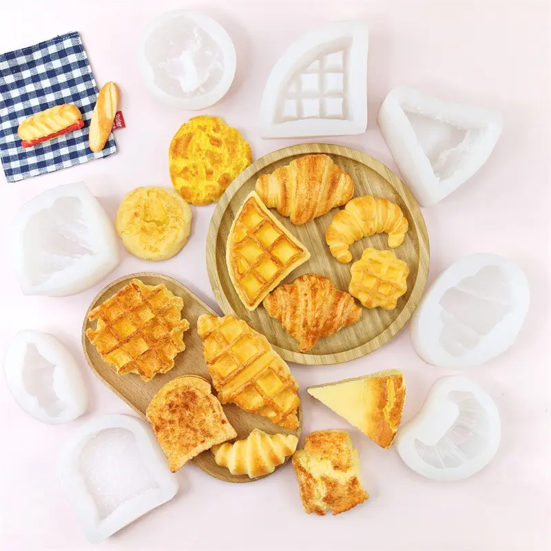Creative Replica Bread Silicone Fondant Cake