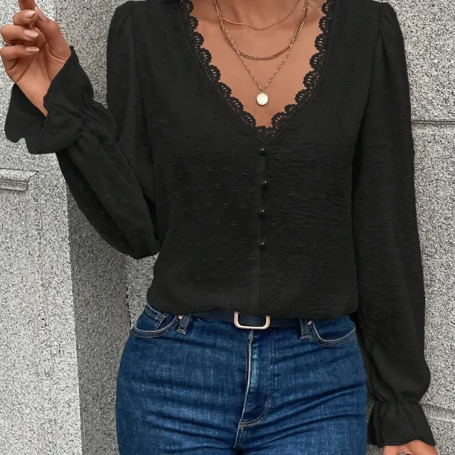 All match Minimalist Long Sleeve Women's Shirt Black - Shop at LoveMi