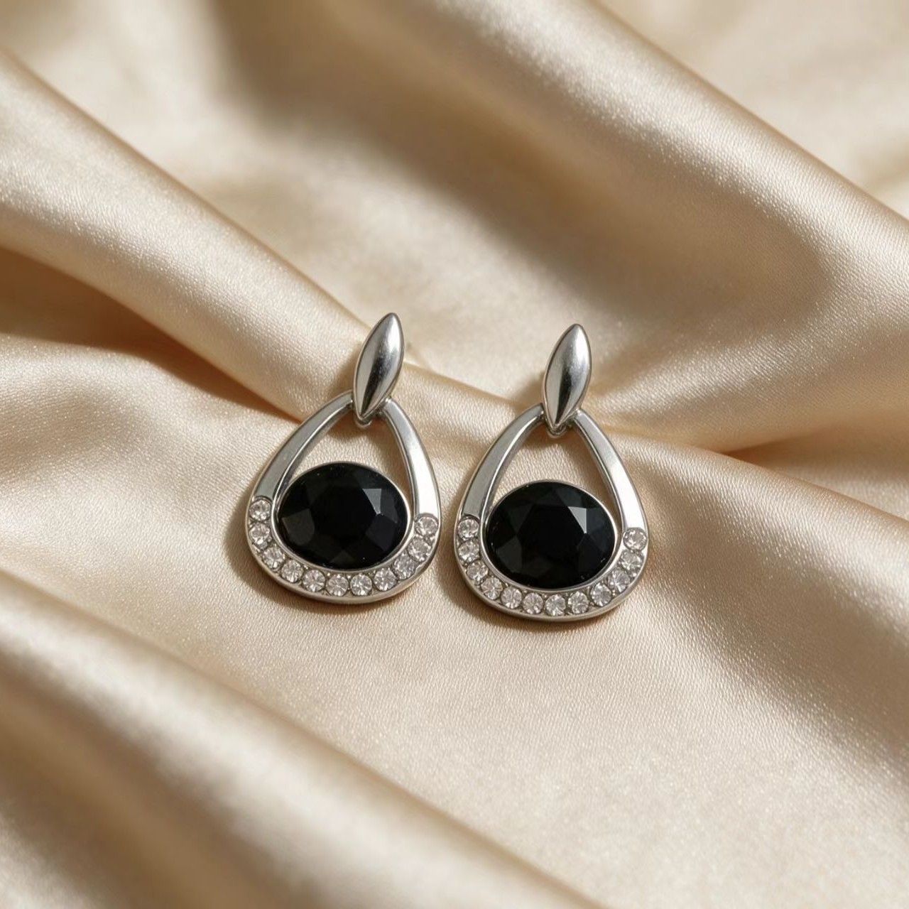 Waterdrop Shaped Stud Earrings For Women