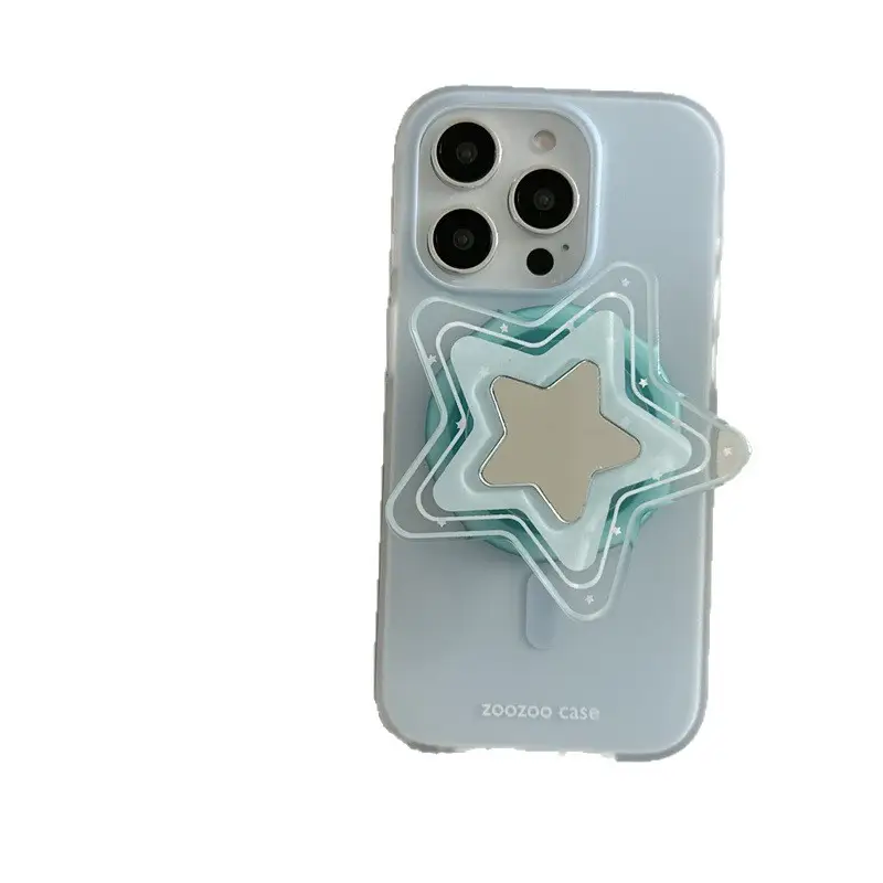 Magnetic Yellow And Blue Star Cartoon Phone Case Protective Cover
