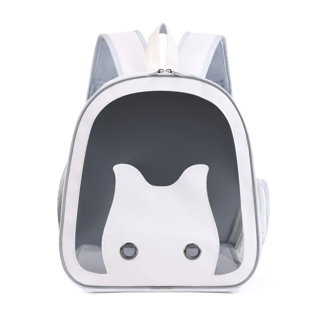 Outdoor Portable Backpack Portable Folding Breathable Cat Pet Dog Bag 1 Beige - Shop at LoveMi